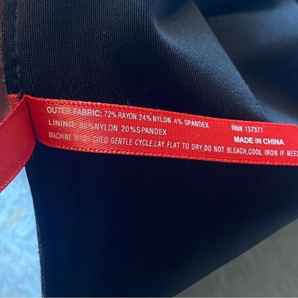 Ruby Ribbon Rita Panel Dress Gray and Black Body Shaping Dress Size Small - Picture 4 of 15